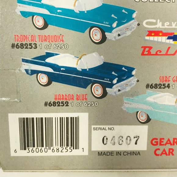 Gearbox 1997 Vintage 1957 Chevy Bel Air Convertible Serial #04607 Pedal Car New - Picture 8 of 11